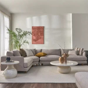 5-seater Fabric Left Corner Sofa