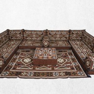 U Shaped Arabic Sofa Set,Brown Arabic
