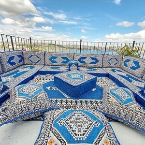 U Shaped Arabic Sofa Set, Terrace Pallet Sofa